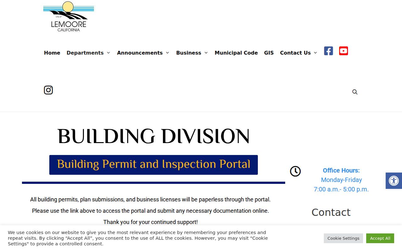 Lemoore street directory building permits and inspections