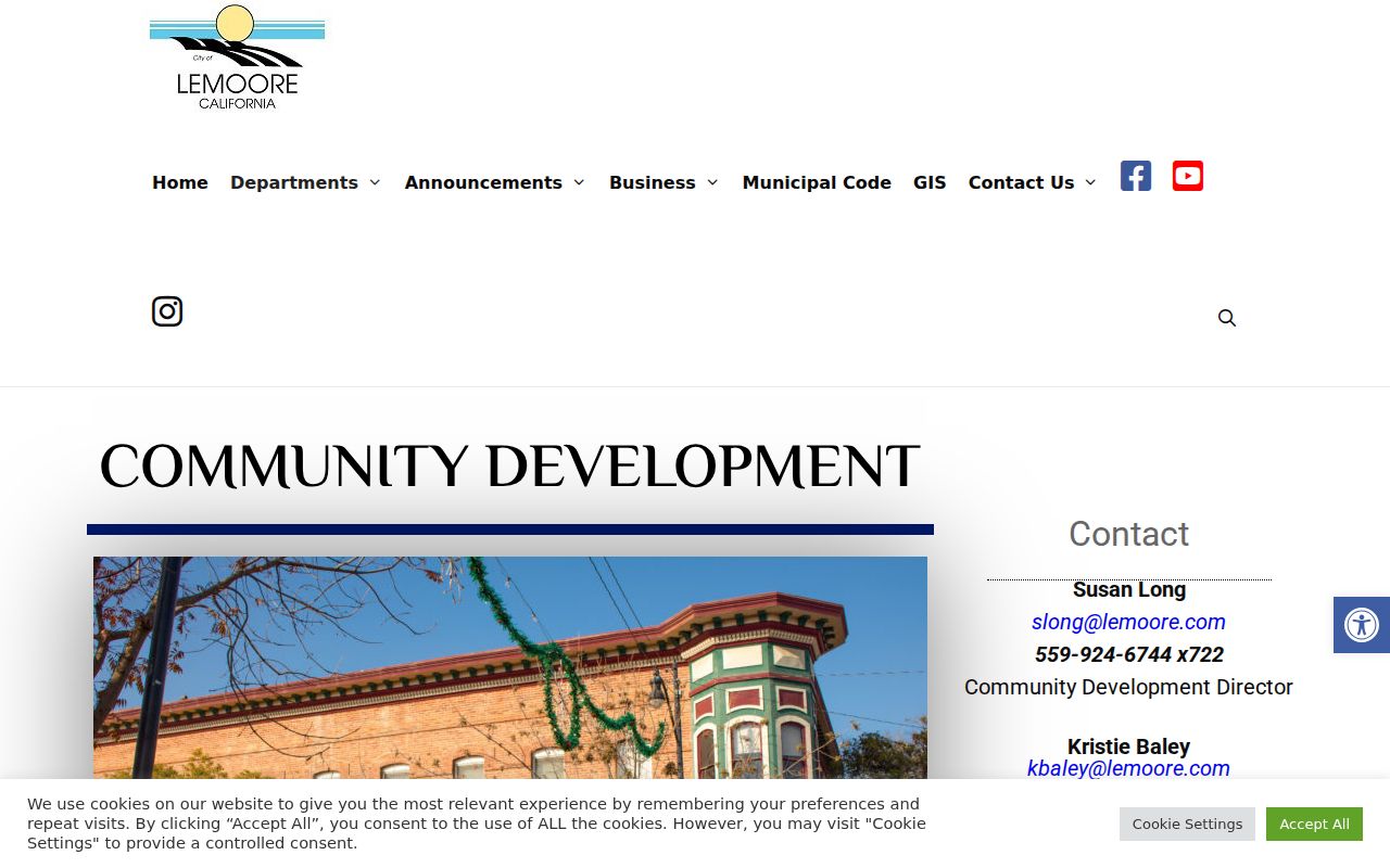 Lemoore street directory parcel planning and GIS page